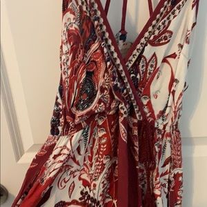 Deep V High Slit Maxi